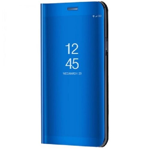 Huawei Mate 30 / 30 5G, Oldalra nyíló tok, hívás mutatóval, Smart View Cover, kék (utángyártott)