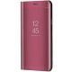 LG K52 / K62, Oldalra nyíló tok, hívás mutatóval, Smart View Cover, vörösarany (utángyártott)