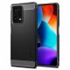 Xiaomi Redmi Note 12 Pro Plus 5G, Szilikon tok, Spigen Rugged Armor, karbon minta, fekete