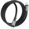 USB Type-C töltő- és adatkábel, Lightning, 100cm, 20W, gyorstöltés, PD, Hoco X85 Strength, fekete