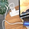 USB Type-C töltő- és adatkábel, Lightning, 100cm, 20W, gyorstöltés, PD, Hoco X85 Strength, fekete