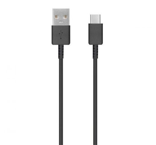 USB töltő- és adatkábel, USB Type-C, 80 cm, Samsung, fekete, gyári