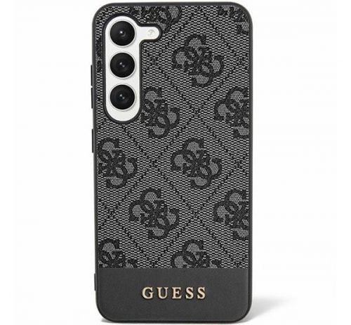 Guess 4G Stripe Samsung Galaxy S24+ szilikon tok, fekete