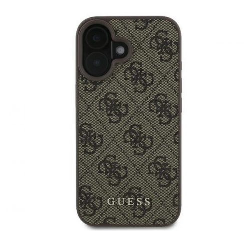 Guess 4G Classic Apple iPhone 16 Plus hátlap tok, barna