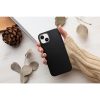 Motorola Moto G54, Szilikon tok, közepesen ütésálló, fémhatású kamera keret, Frame Case, fekete