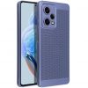 Samsung Galaxy A35 5G SM-A356B, Műanyag hátlap védőtok, légáteresztő, lyukacsos minta, Breezy, kék