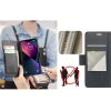 Samsung Galaxy A54 5G SM-A546B, Oldalra nyíló tok, stand, kártyatartóval, RFID technológiával, Wooze CaseME, fekete