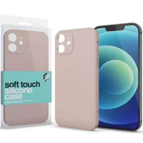 Apple iPhone X / XS, Szilikon tok, Xprotector Soft Touch Slim, púder-pink