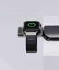 Apple Watch töltő, USB Type-C csatlakozó, 5W, MFI engedéllyel, pendrive stílusú, Pitaka Power Dongle, átlátszó/füst